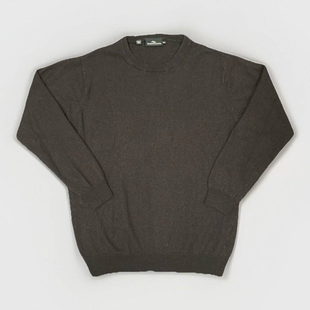 Rodd & Gunn CrewneckSweater Men Small Green Merino Wool Cashmere Knit Pullover